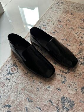 Zara Black Women's Slip-On Loafers